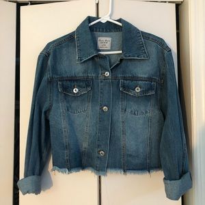 Cropped jean jacket